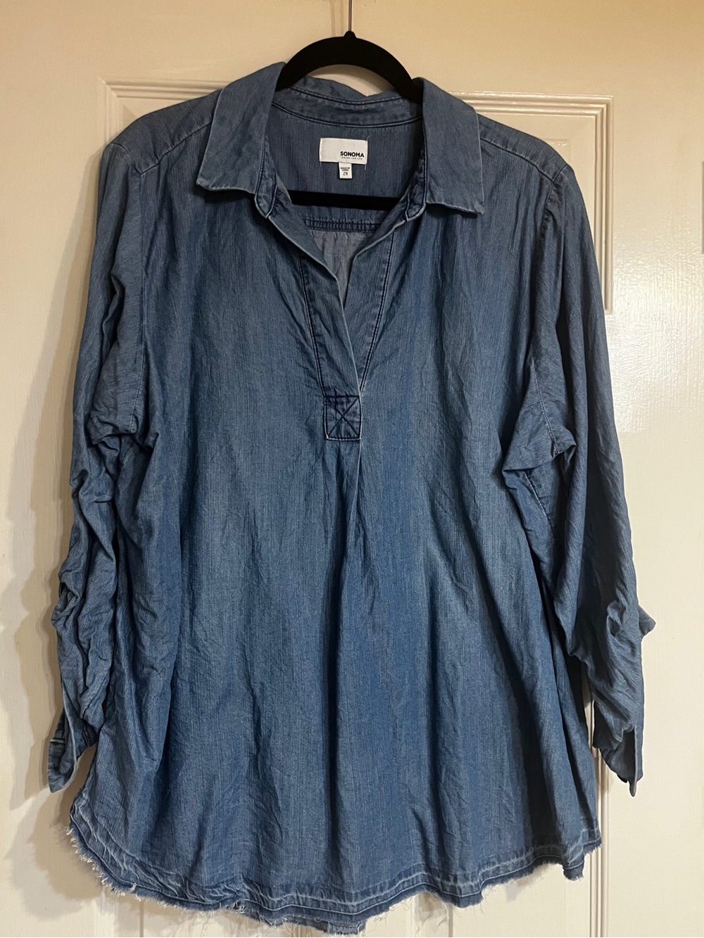 Sonoma Light Blue Chambray Shirt Tunic